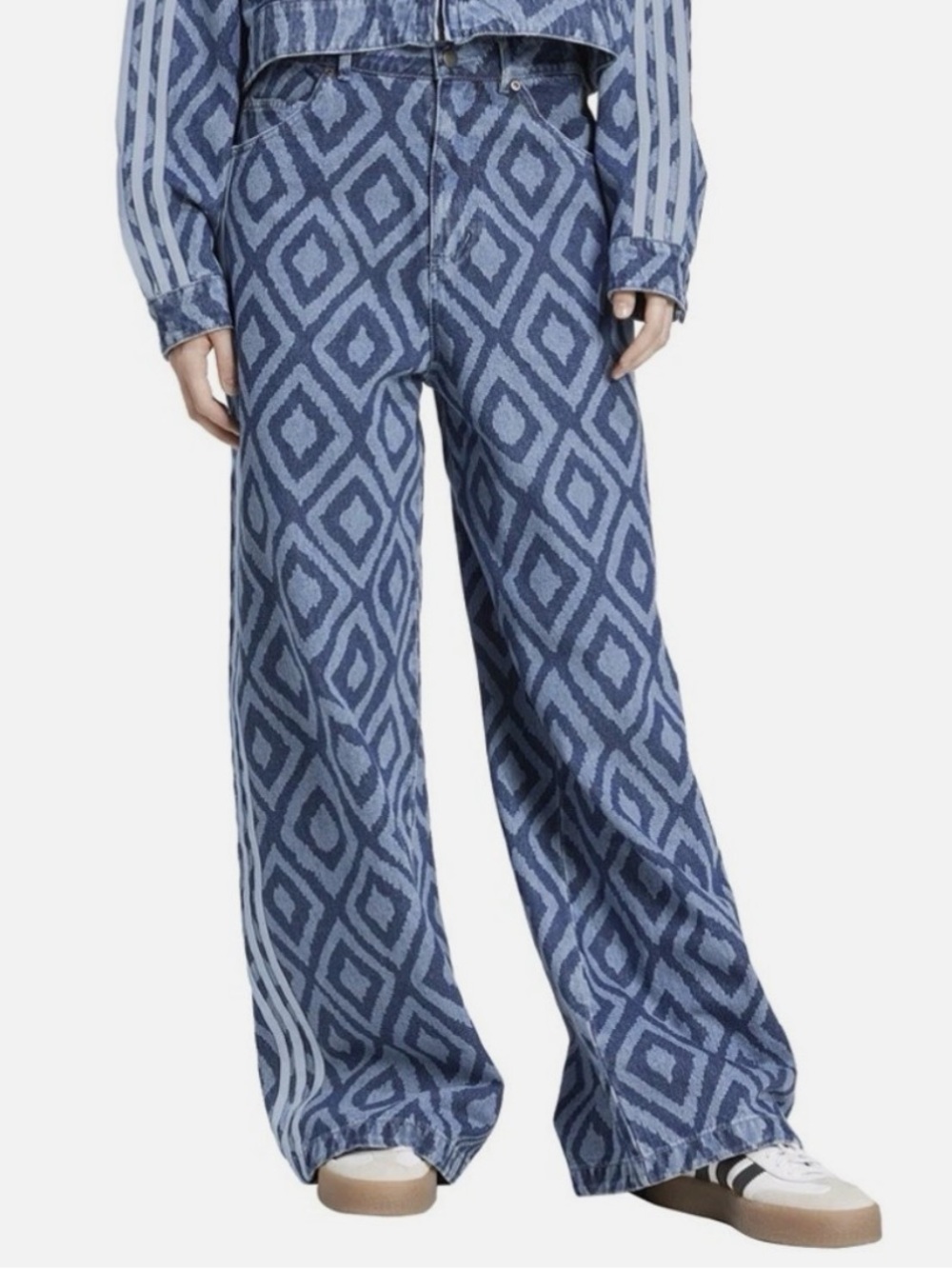 ADIDAS x FARM RIO - denim track pants